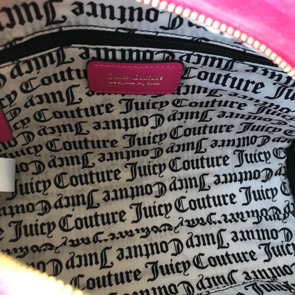 Juicy Couture Hot Pink Free Love Heritage Bowler Crossbody Bag - Picture 9 of 9